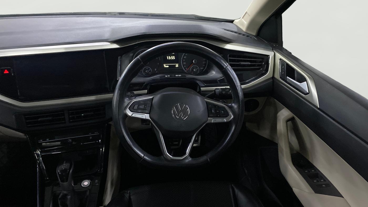 2023 Volkswagen VIRTUS HIGHLINE TSI 1.0 AT, Petrol, Automatic, 75,629 km, Steering Wheel Close Up
