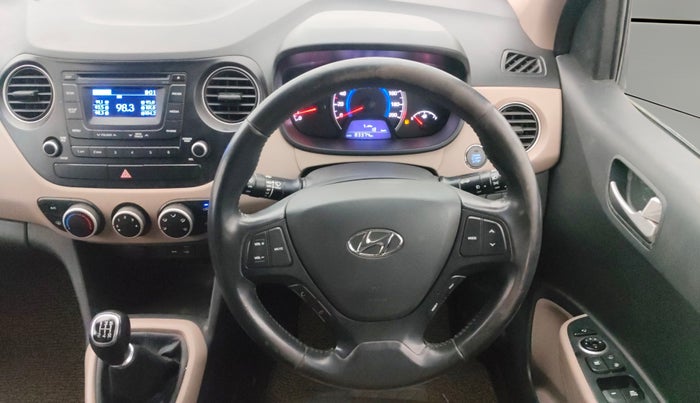 2016 Hyundai Grand i10 ASTA (O) 1.2 KAPPA VTVT, Petrol, Manual, 83,338 km, Steering Wheel Close Up