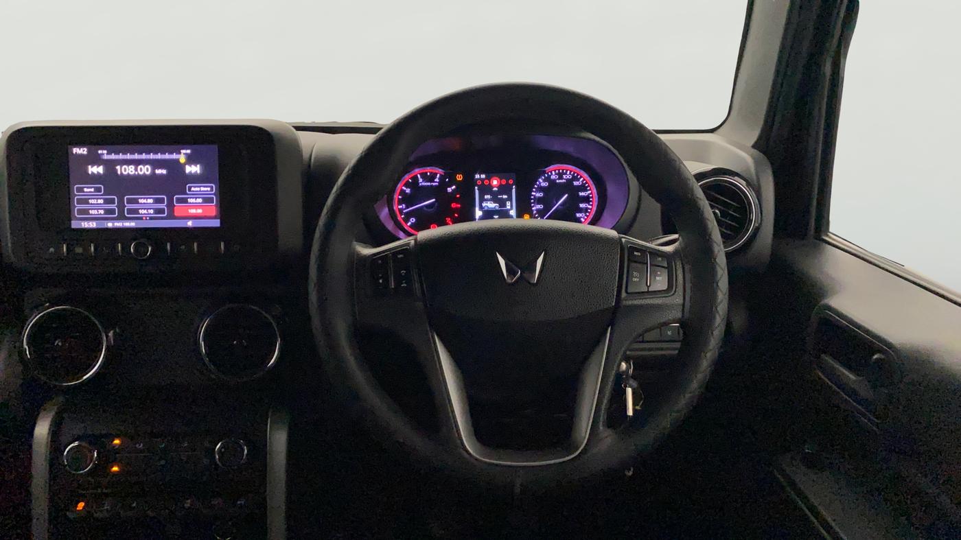2023 Mahindra Thar LX HT PETROL 4WD MT, Petrol, Manual, 23,167 km, Steering Wheel Close Up