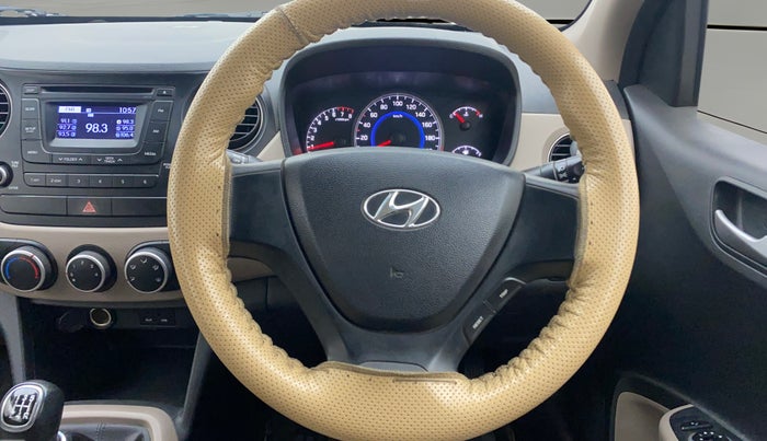 2014 Hyundai Grand i10 SPORTZ 1.2 KAPPA VTVT, Petrol, Manual, 48,193 km, Steering Wheel Close Up