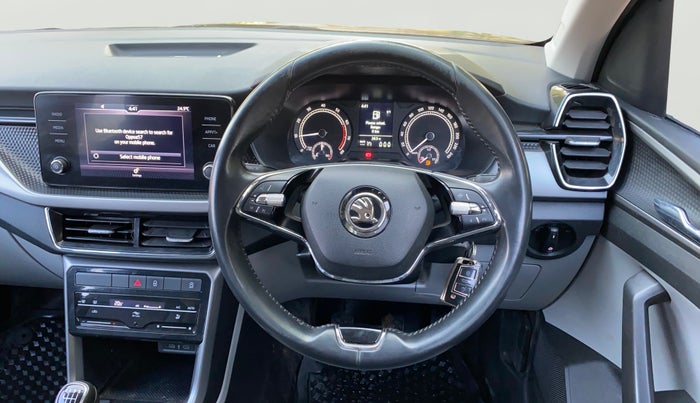 2023 Skoda KUSHAQ AMBITION 1.0L TSI MT, Petrol, Manual, 65,263 km, Steering Wheel Close Up