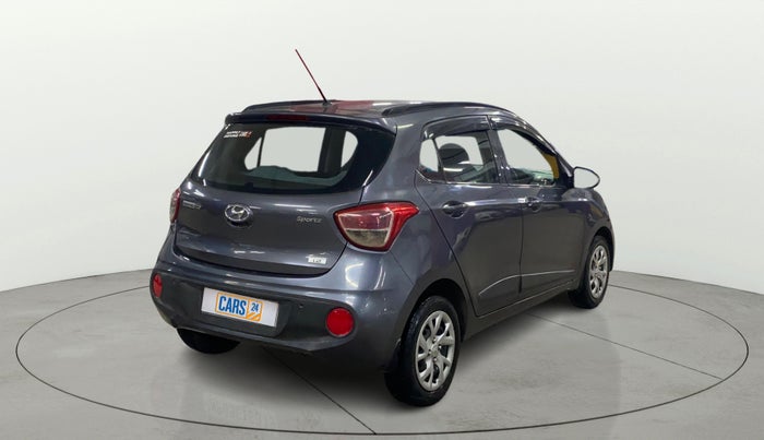 2017 Hyundai Grand i10 SPORTZ (O) 1.2 KAPPA VTVT, Petrol, Manual, 81,604 km, Right Back Diagonal