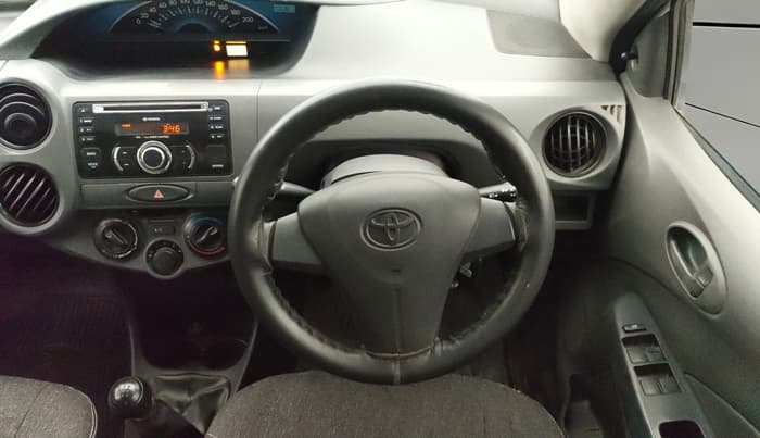 2013 Toyota Etios G, Petrol, Manual, 43,555 km, Steering Wheel Close Up