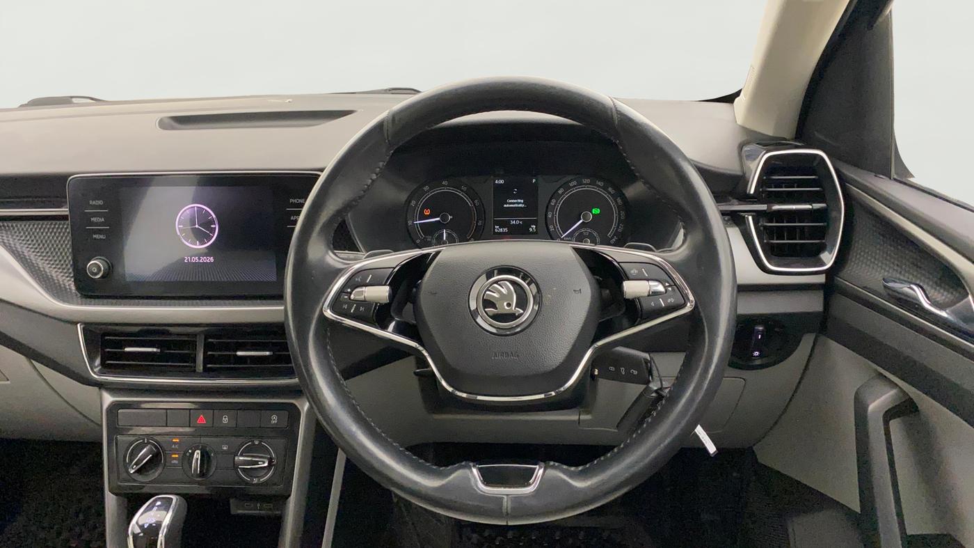 2022 Skoda KUSHAQ AMBITION 1.0L TSI AT, Petrol, Automatic, 62,833 km, Steering Wheel Close Up