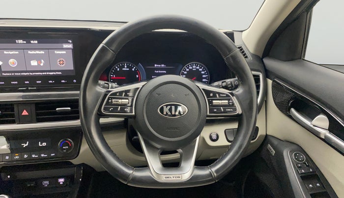 2019 KIA SELTOS HTX PLUS 1.5 DIESEL, Diesel, Manual, 1,07,500 km, Steering Wheel Close Up