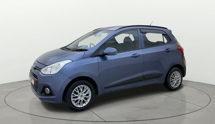 2015 Hyundai Grand i10 SPORTZ 1.2 KAPPA VTVT, Petrol, Manual, 77,879 km, Left Front Diagonal