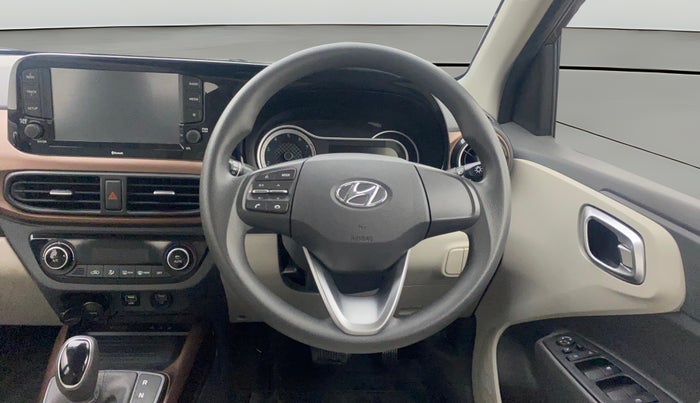 2021 Hyundai AURA SX PLUS 1.2 AMT, Petrol, Automatic, 93,830 km, Steering Wheel Close Up