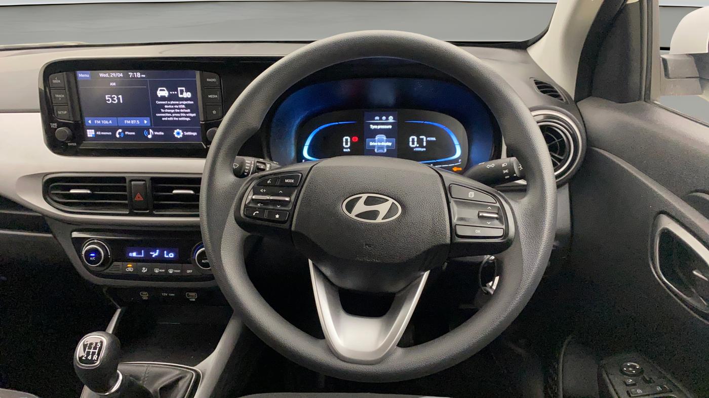 2025 Hyundai EXTER SX 1.2 MT Hy-CNG Duo , CNG, Manual, 3,515 km, Steering Wheel Close Up