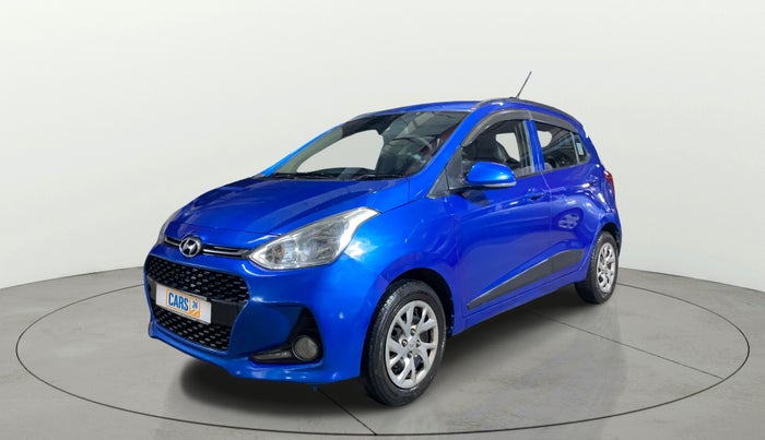 2017 Hyundai Grand i10 SPORTZ (O) 1.2 KAPPA VTVT, Petrol, Manual, 73,145 km, Left Front Diagonal