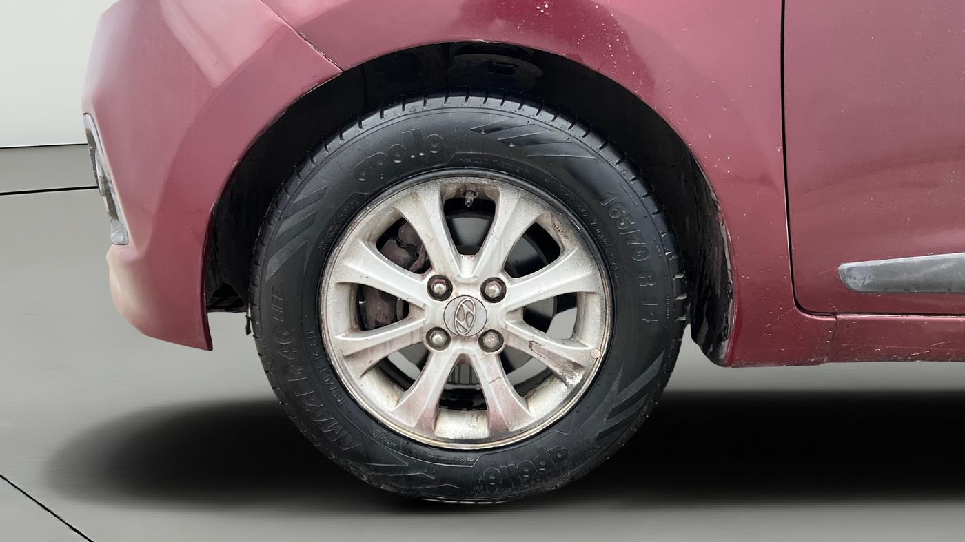 2014 Hyundai Grand i10 ASTA AT 1.2 KAPPA VTVT, Petrol, Automatic, 57,524 km, Left Front Wheel