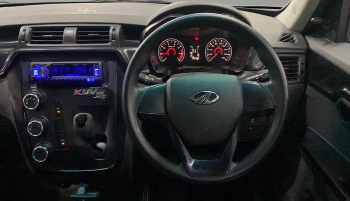 2018 Mahindra KUV 100 NXT K2 P 6 STR, Petrol, Manual, 26,324 km, Steering Wheel Close Up