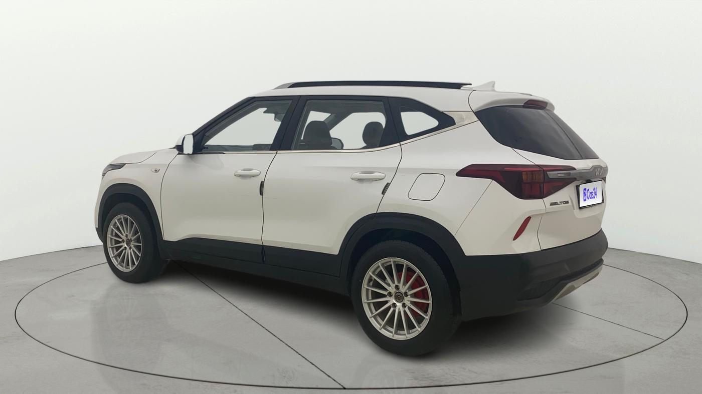 2021 KIA SELTOS HTE 1.5 PETROL, CNG, Manual, 24,050 km, Left Back Diagonal