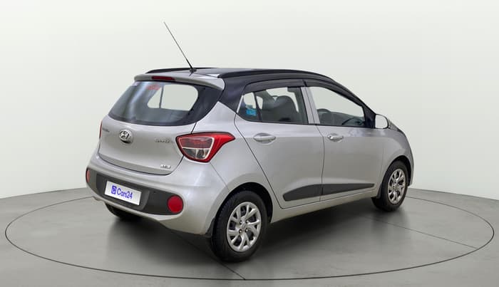 2017 Hyundai Grand i10 SPORTZ (O) 1.2 KAPPA VTVT, Petrol, Manual, 40,361 km, Right Back Diagonal