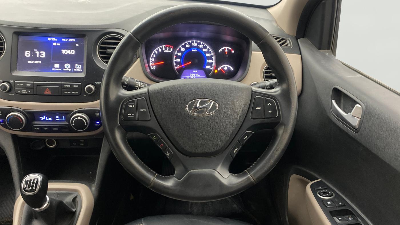 2018 Hyundai Grand i10 ASTA 1.2 KAPPA VTVT, Petrol, Manual, 75,137 km, Steering Wheel Close Up