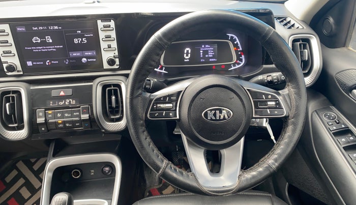 2020 KIA SONET HTK PLUS 1.2, Petrol, Manual, 40,878 km, Steering Wheel Close Up