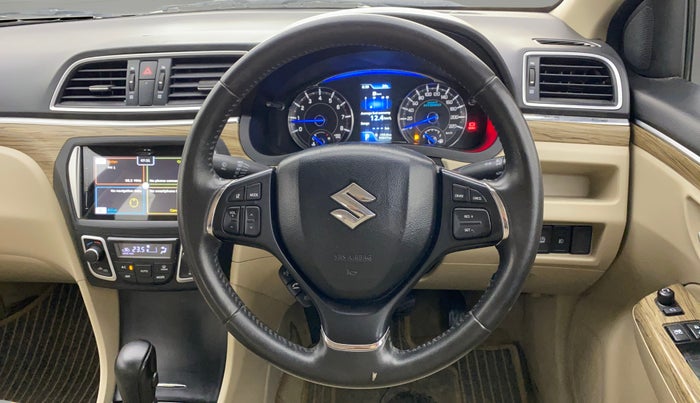 2019 Maruti Ciaz ALPHA  AT 1.5 SHVS PETROL, Petrol, Automatic, 50,804 km, Steering Wheel Close Up