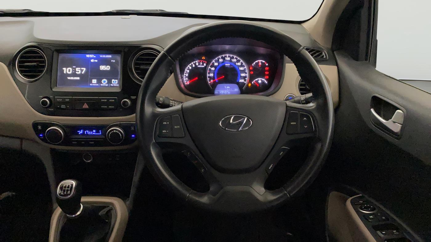 2017 Hyundai Grand i10 ASTA 1.2 KAPPA VTVT, Petrol, Manual, 49,418 km, Steering Wheel Close Up