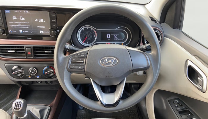 2020 Hyundai AURA SX 1.2, CNG, Manual, 55,457 km, Steering Wheel Close Up