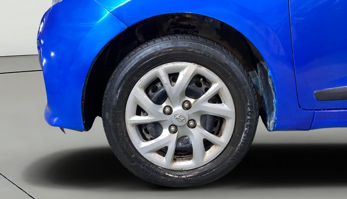 2017 Hyundai Grand i10 SPORTZ (O) 1.2 KAPPA VTVT, Petrol, Manual, 73,145 km, Left Front Wheel