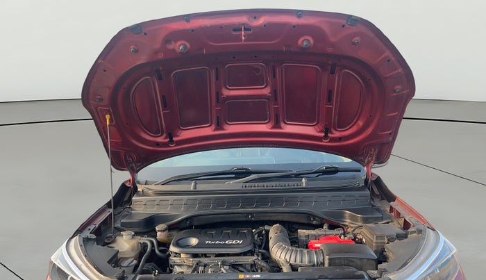 2021 KIA SONET HTX 1.0 IMT, Petrol, Manual, 1,12,203 km, Open Bonet