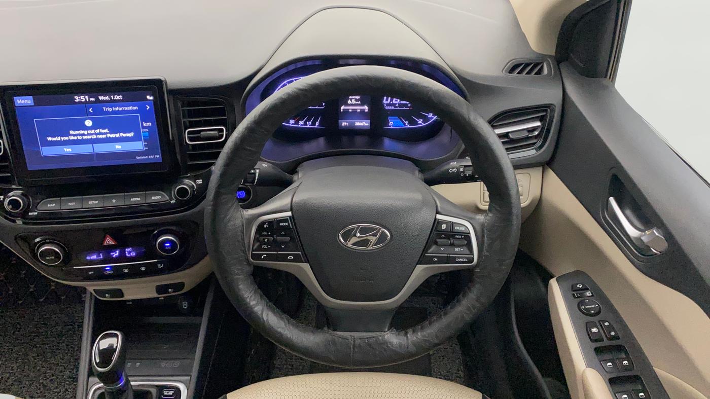 2021 Hyundai Verna SX (O) 1.5 VTVT IVT, Petrol, Automatic, 28,655 km, Steering Wheel Close Up