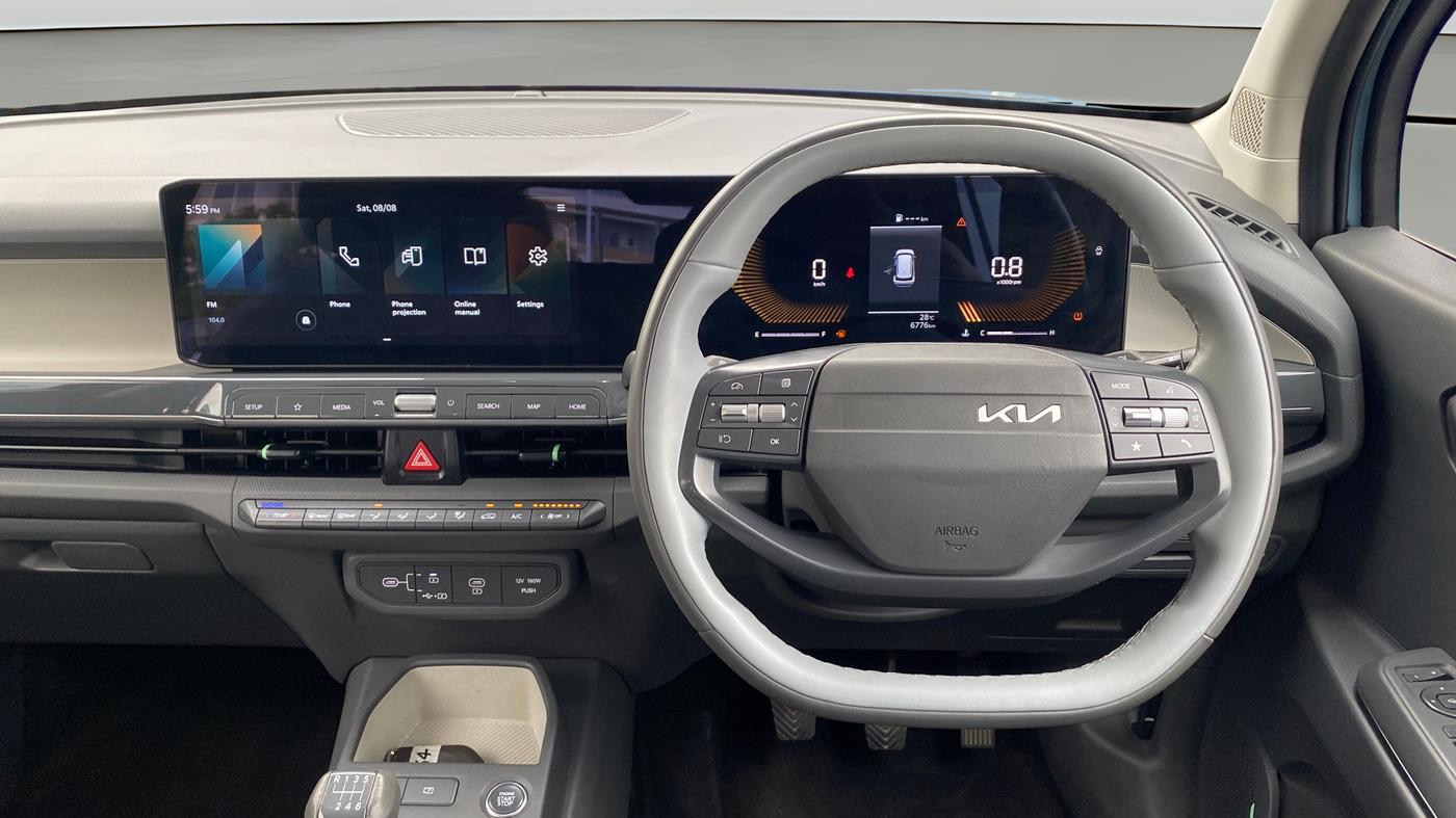 2025 KIA SYROS  HTX 1.0 Turbo 6MT, Petrol, Manual, 6,773 km, Steering Wheel Close Up