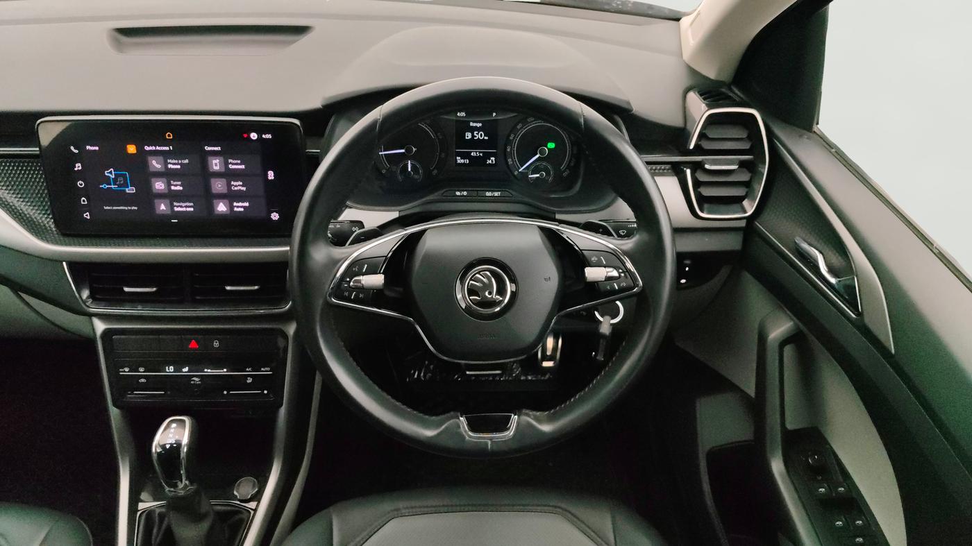 2021 Skoda KUSHAQ AMBITION 1.0L TSI AT, Petrol, Automatic, 30,889 km, Steering Wheel Close Up
