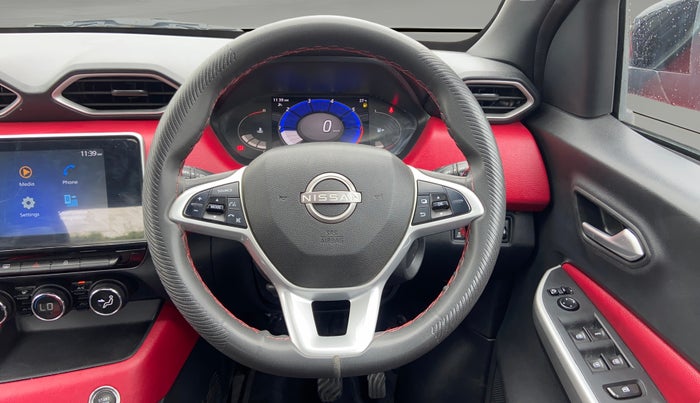 2022 Nissan MAGNITE XV TURBO CVT, Petrol, Automatic, 27,719 km, Steering Wheel Close Up