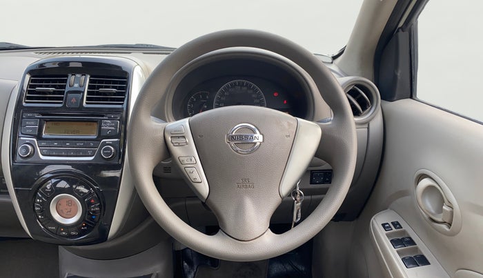 2016 Nissan Sunny XL, Petrol, Manual, 1,28,818 km, Steering Wheel Close Up