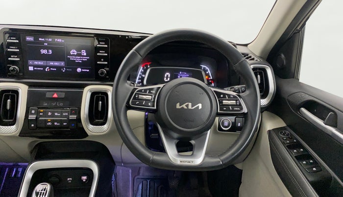 2021 KIA SONET HTX 1.0 IMT, Petrol, Manual, 39,156 km, Steering Wheel Close Up