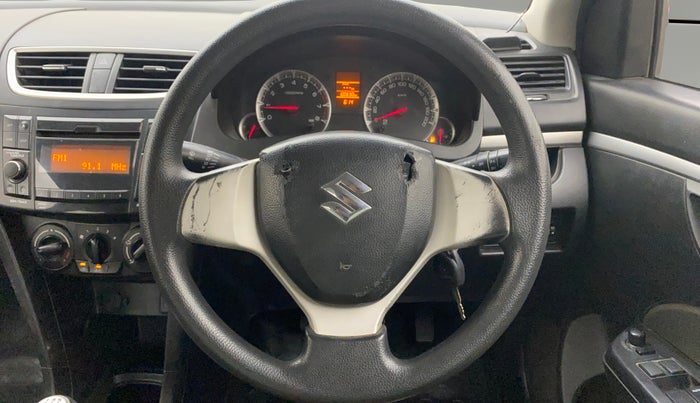2015 Maruti Swift VXI, Petrol, Manual, 1,00,670 km, Steering Wheel Close Up