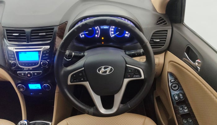 2012 Hyundai Verna FLUIDIC 1.6 VTVT SX, Petrol, Manual, 18,212 km, Steering Wheel Close Up