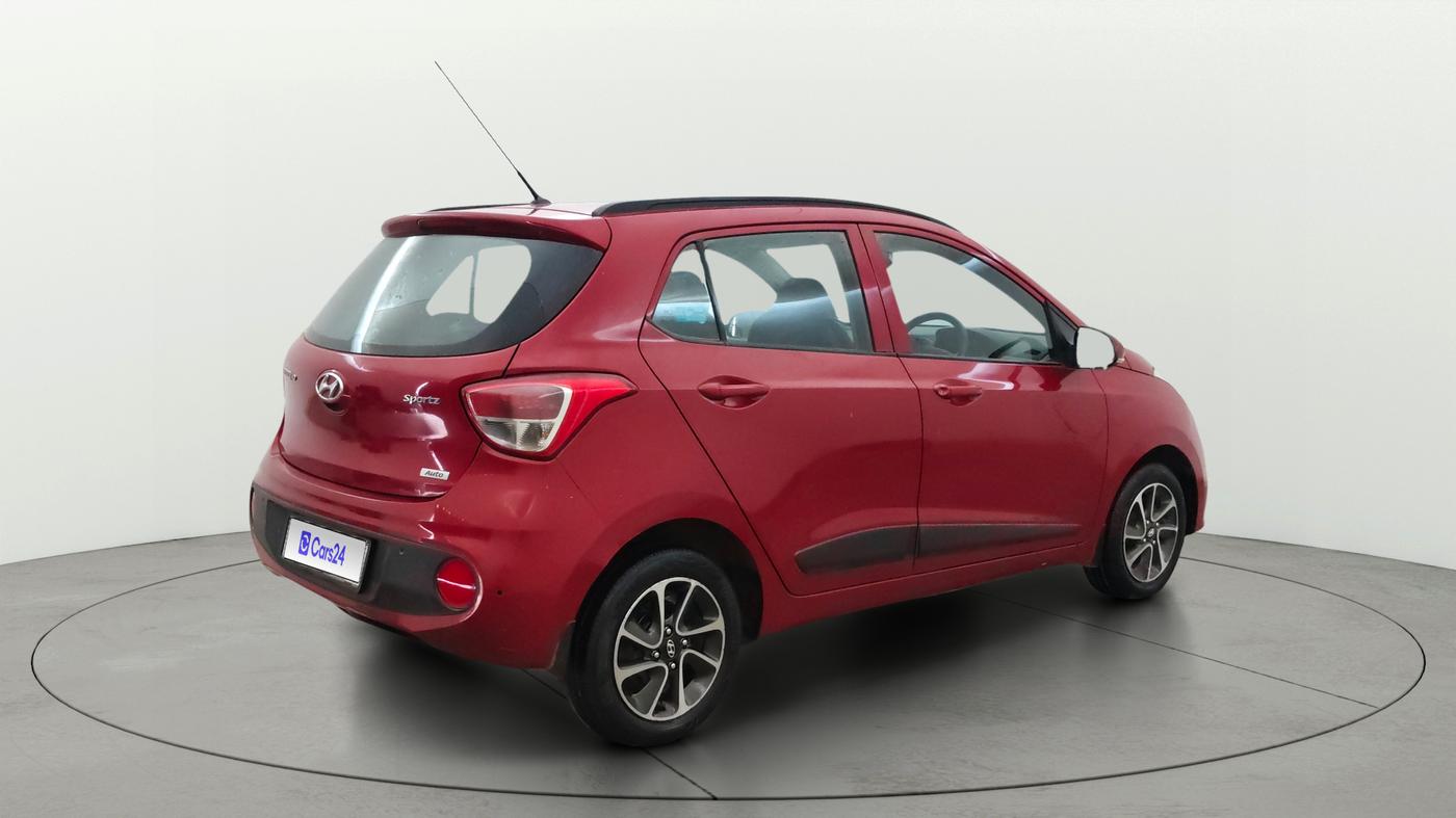 2017 Hyundai Grand i10 SPORTZ (O) AT 1.2 KAPPA VTVT, Petrol, Automatic, 95,534 km, Right Back Diagonal