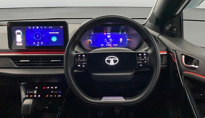 2024 Tata NEXON FEARLESS SUNROOF DUAL TONE 1.2 PETROL, Petrol, Manual, 28,669 km, Steering Wheel Close Up