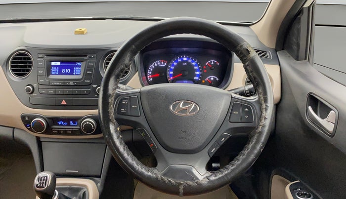 2014 Hyundai Xcent SX 1.2 (O), Petrol, Manual, 1,08,954 km, Steering Wheel Close Up