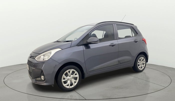 2017 Hyundai Grand i10 SPORTZ (O) 1.2 KAPPA VTVT, Petrol, Manual, 35,418 km, Left Front Diagonal