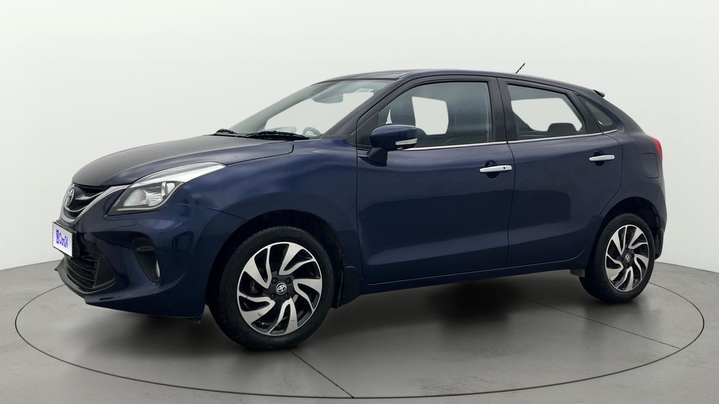 2019 Toyota Glanza G CVT, Petrol, Automatic, 1,05,461 km, Left Front Diagonal