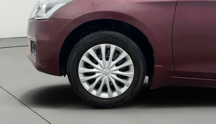 2017 Maruti Ciaz DELTA 1.4 MT PETROL, Petrol, Manual, 1,14,218 km, Left Front Wheel