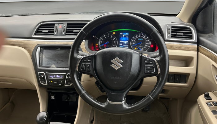 2018 Maruti Ciaz ALPHA  AT 1.5 SHVS PETROL, Petrol, Automatic, 1,02,311 km, Steering Wheel Close Up