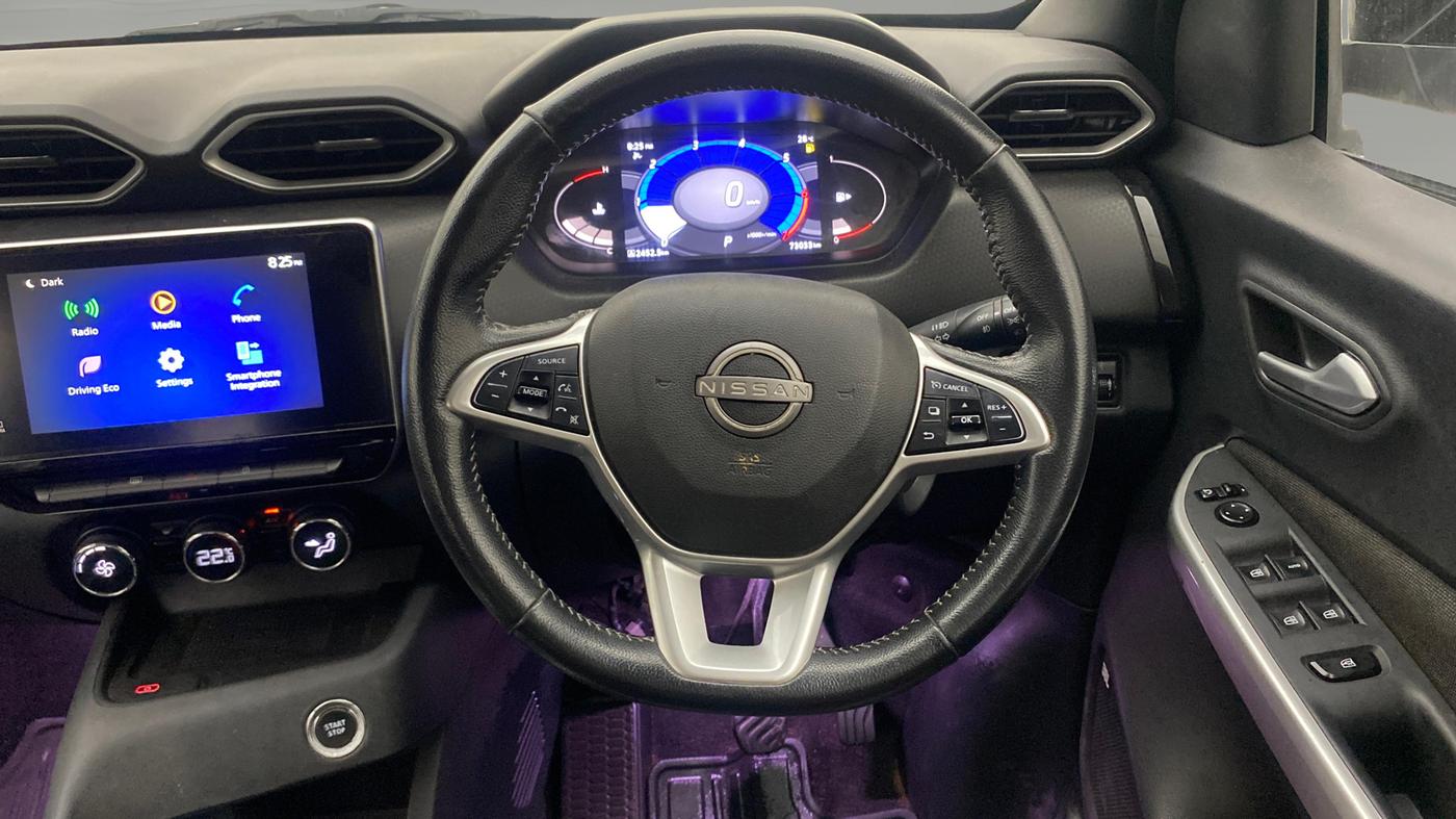 2021 Nissan MAGNITE XV PREMIUM TURBO CVT, Petrol, Automatic, 72,991 km, Steering Wheel Close Up