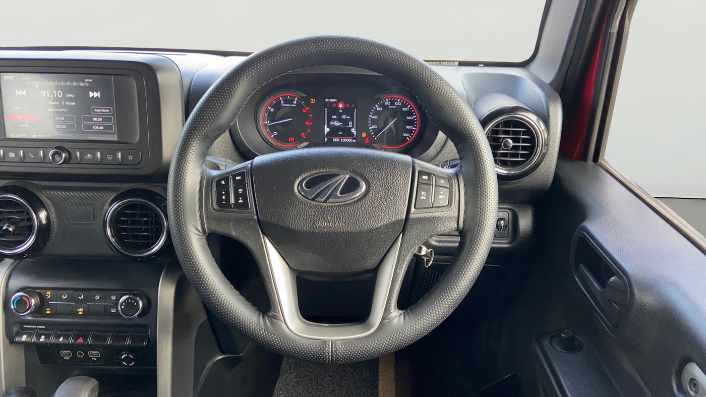 2021 Mahindra Thar LX D AT 4WD HT, Diesel, Automatic, 1,06,043 km, Steering Wheel Close Up