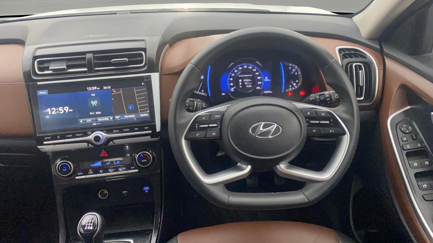 2021 Hyundai ALCAZAR PRESTIGE 1.5 MT 7STR, Diesel, Manual, 43,823 km, Steering Wheel Close Up