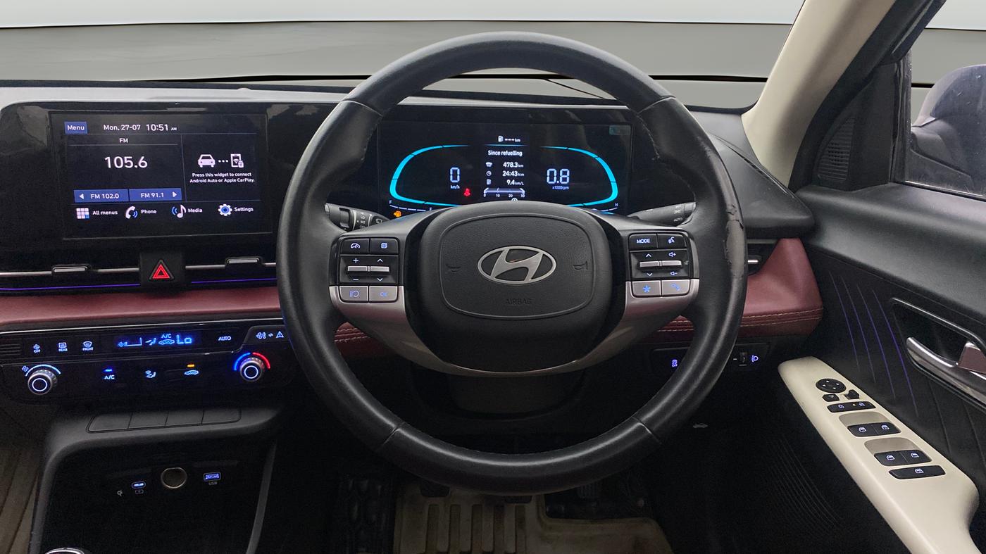 2023 Hyundai Verna SX 1.5 l MPI, Petrol, Manual, 28,498 km, Steering Wheel Close Up