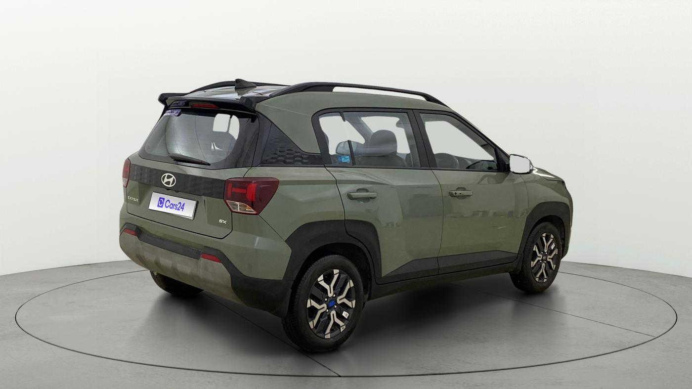 2024 Hyundai EXTER SX(O) CONNECT 1.2 AMT, Petrol, Automatic, 12,899 km, Right Back Diagonal