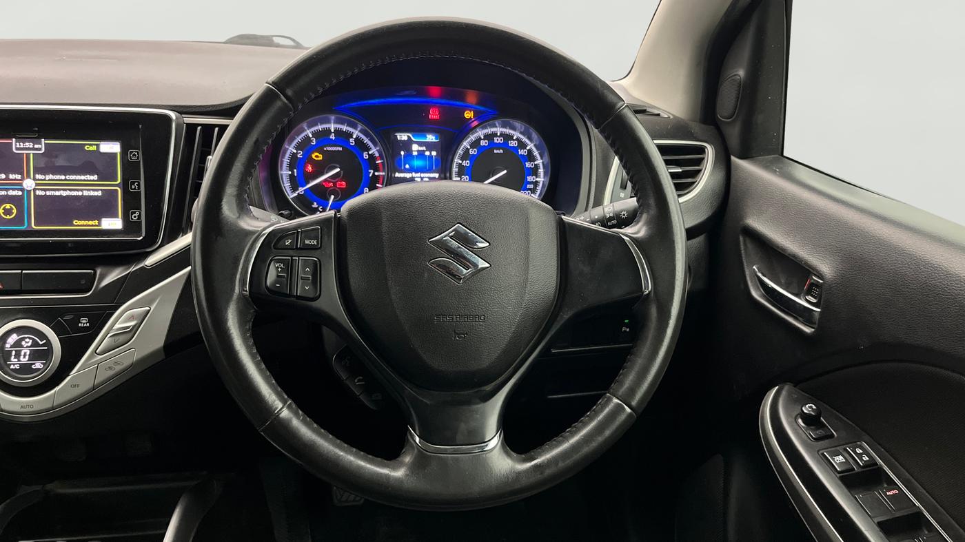 2018 Maruti Baleno ALPHA PETROL 1.2, Petrol, Manual, 42,016 km, Steering Wheel Close Up