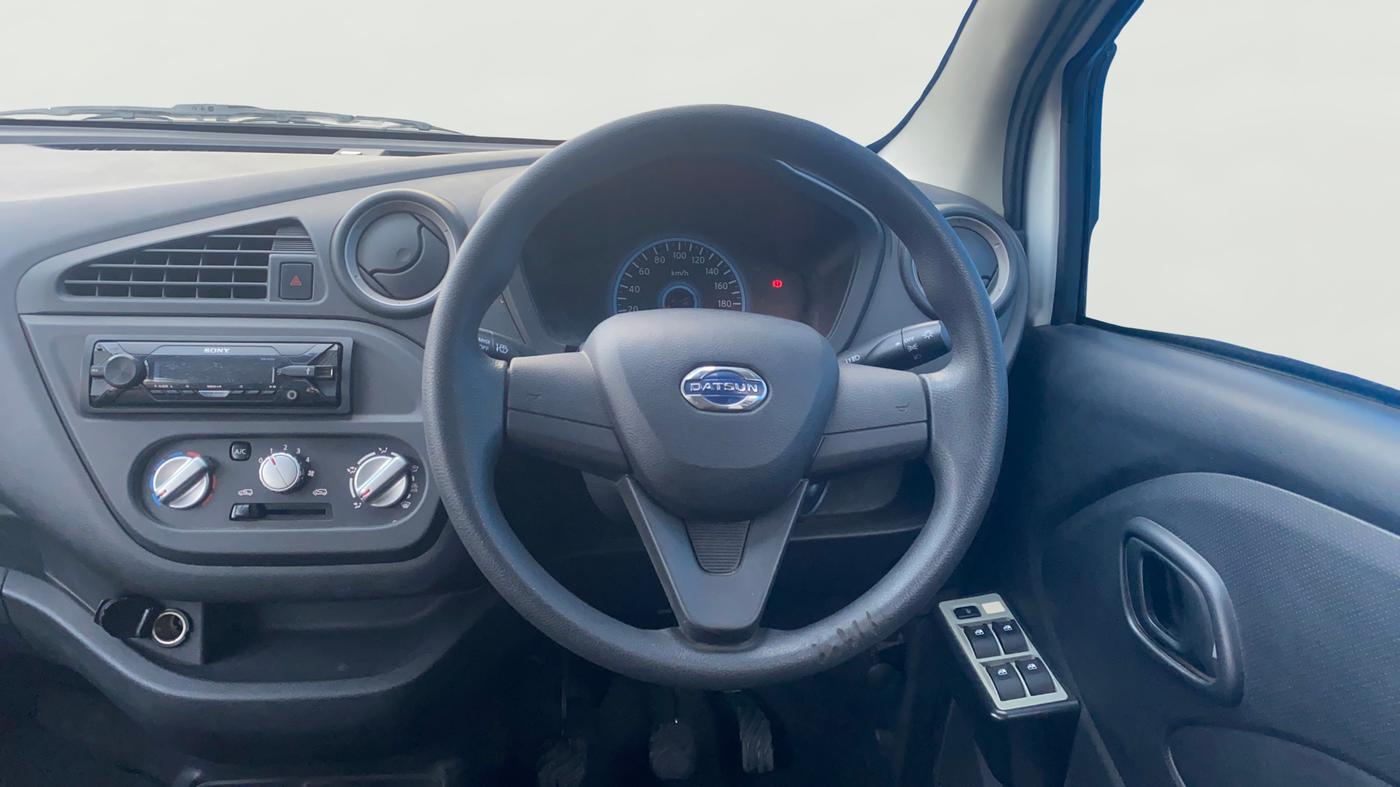 2018 Datsun Redi Go A, Petrol, Manual, 19,007 km, Steering Wheel Close Up