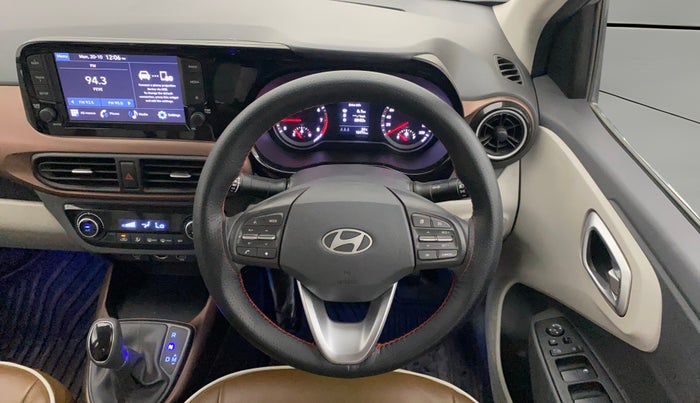 2023 Hyundai AURA SX PLUS 1.2 AMT, Petrol, Automatic, 18,474 km, Steering Wheel Close Up