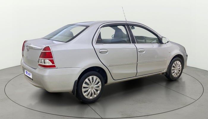 2013 Toyota Etios G, Petrol, Manual, 90,986 km, Right Back Diagonal