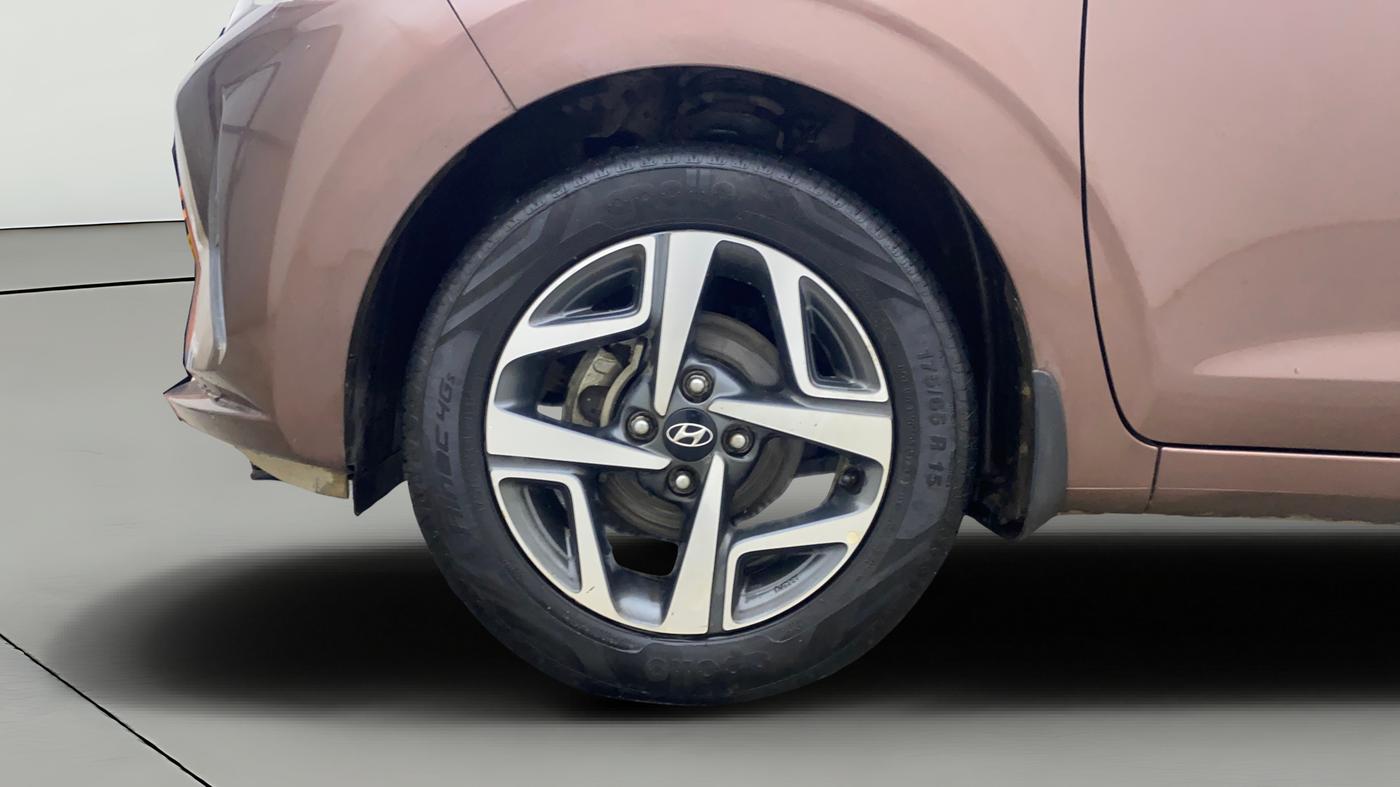 2021 Hyundai AURA SX PLUS 1.2 AMT, Petrol, Automatic, 93,864 km, Left Front Wheel