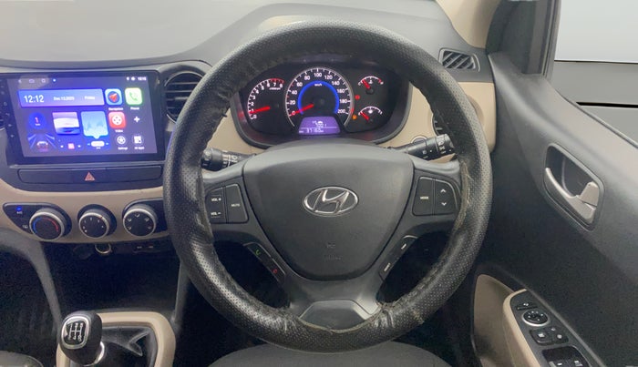 2015 Hyundai Grand i10 ASTA (O) 1.2 KAPPA VTVT, Petrol, Manual, 37,124 km, Steering Wheel Close Up